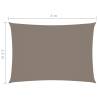 Sunshade Sail Oxford Fabric 2.5x4m - Taupe | HipoMarket