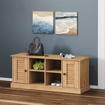 Shoe Bench VIGO 106x35x45 cm - Solid Wood Pine Storage