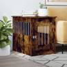 Dog Crate Furniture Smoked Oak 55x80x68 cm Engineered Wood Colour smoked oak Size 55 x 80 x 68 cm 