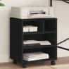 Printer Stand with Wheels Black 41x32x48 cm Colour black 