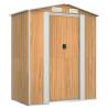 Light Brown Garden Shed - Durable Galvanised Steel Storage