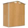 Light Brown Garden Shed - Durable Galvanised Steel Storage