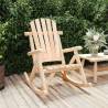 Garden Rocking Chair 69x96x101 cm Solid Wood Spruce Colour natural Quantity in Package 1 Model armchair 