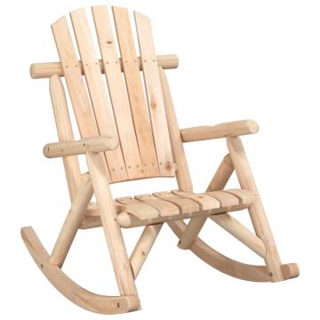 Garden Rocking Chair - Solid Spruce Wood 69x96x101 cm