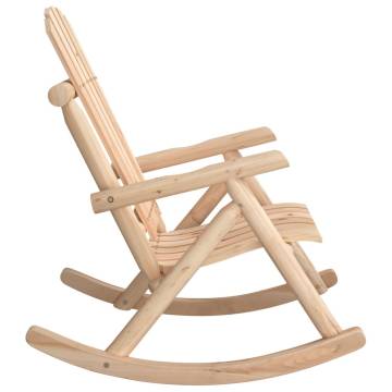 Garden Rocking Chair - Solid Spruce Wood 69x96x101 cm