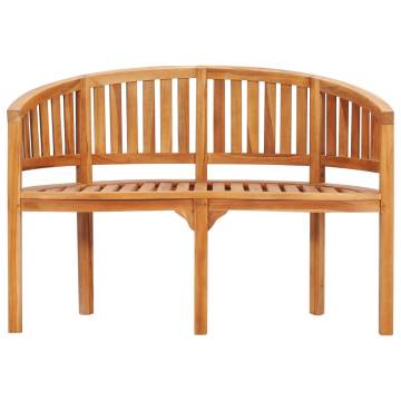 Banana Bench 120 cm - Solid Teak Wood Garden Furniture