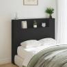 Headboard Cabinet with LED Black 120x16.5x103.5 cm Colour black Size 120 x 16.5 x 103.5 cm Quantity in Package 1 