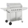 Gas BBQ Grill with 7 Burners - Durable Stainless Steel