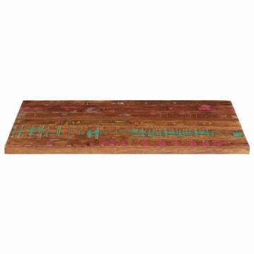 100x60 cm Rectangular Solid Wood Table Top - Reclaimed Charm