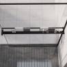 Elegant Black Shower Shelf for Walk-in Shower | 115 cm Aluminium