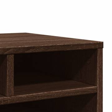 Brown Oak Printer Stand - 49x40x22.5 cm Engineered Wood