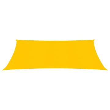 Yellow HDPE Sunshade Sail 2x3m - UV Protection & Durable