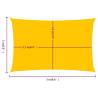 Yellow HDPE Sunshade Sail 2x3m - UV Protection & Durable