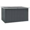 Garden Storage Box Grey 171x99x93 cm Colour grey Size 171 x 99 x 93 cm 