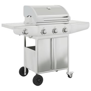 Gas BBQ Grill with 4 Burners – Durable Stainless Steel | HipoMarket