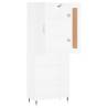 Stylish Highboard White 69.5x34x180 cm - Hipomarket UK