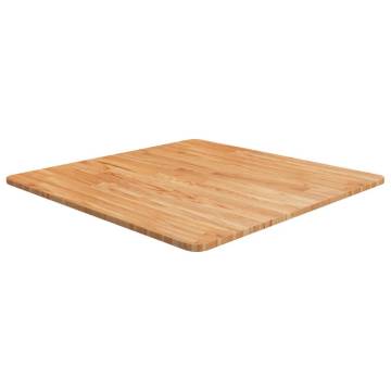 Square Light Brown Oak Table Top - 70x70 cm | Hipo Market