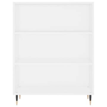 Stylish Highboard White 69.5x34x180 cm - Hipomarket UK