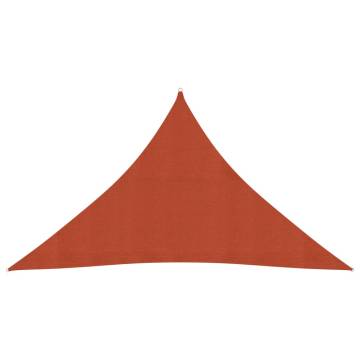 Terracotta Sunshade Sail 2.5x2.5x3.5 m - HDPE Outdoor Shade