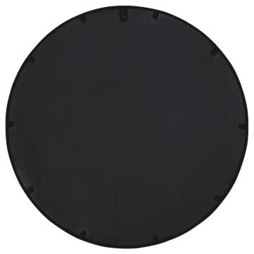 Mirror Black 40x4 cm - Iron Round for Indoor Use