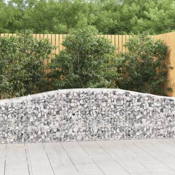 Arched Gabion Baskets - 20 pcs Galvanised Iron | Hipo Market