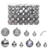 Christmas Baubles 100 pcs Grey 3 / 4 / 6 cm Colour grey Quantity in Package 100 