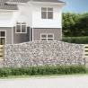 Arched Gabion Baskets 9 pcs - Durable Garden Barriers