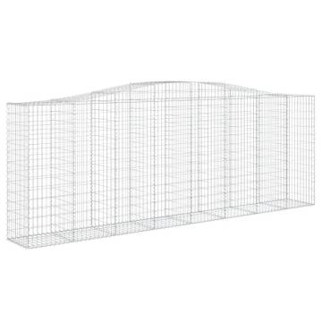 Arched Gabion Baskets 9 pcs - Durable Garden Barriers