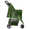 Folding Dog Stroller Green - Comfortable & Portable | HipoMarket