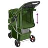 Folding Dog Stroller Green - Comfortable & Portable | HipoMarket