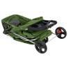 Folding Dog Stroller Green - Comfortable & Portable | HipoMarket