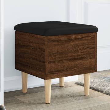 Brown Oak Storage Bench - Stylish & Functional | HipoMarket