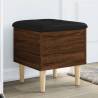 Storage Bench Brown Oak 42x42x46 cm Engineered Wood Colour brown oak Size 42 x 42 x 46 cm 