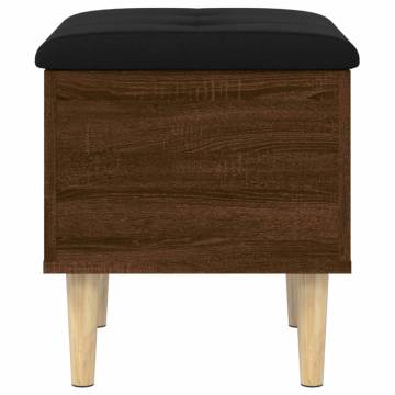 Brown Oak Storage Bench - Stylish & Functional | HipoMarket