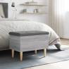 Storage Bench Grey Sonoma - Stylish & Functional 62x42 cm