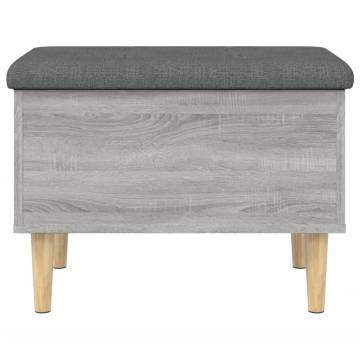 Storage Bench Grey Sonoma - Stylish & Functional 62x42 cm