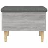 Storage Bench Grey Sonoma - Stylish & Functional 62x42 cm