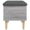 Storage Bench Grey Sonoma - Stylish & Functional 62x42 cm