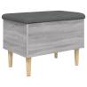 Storage Bench Grey Sonoma - Stylish & Functional 62x42 cm