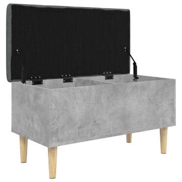 Concrete Grey Storage Bench - Stylish & Functional | Hipo Market