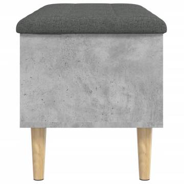 Concrete Grey Storage Bench - Stylish & Functional | Hipo Market