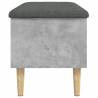 Concrete Grey Storage Bench - Stylish & Functional | Hipo Market