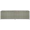 Grey Garden Storage Box 200x50x60 cm | Poly Rattan Storage