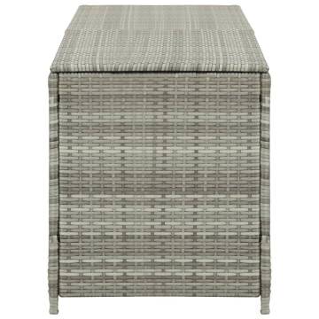 Grey Garden Storage Box 200x50x60 cm | Poly Rattan Storage