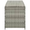 Grey Garden Storage Box 200x50x60 cm | Poly Rattan Storage