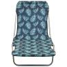 Folding Sun Loungers - 2 Pcs with Leaf Pattern | HipoMarket