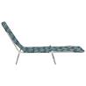 Folding Sun Loungers - 2 Pcs with Leaf Pattern | HipoMarket