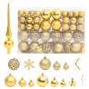 111 Piece Christmas Bauble Set Gold Polystyrene Colour gold Quantity in Package 111 