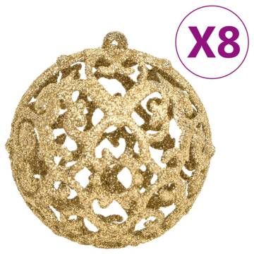 111 Piece Gold Christmas Bauble Set - Shatterproof & Stylish