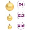 111 Piece Gold Christmas Bauble Set - Shatterproof & Stylish